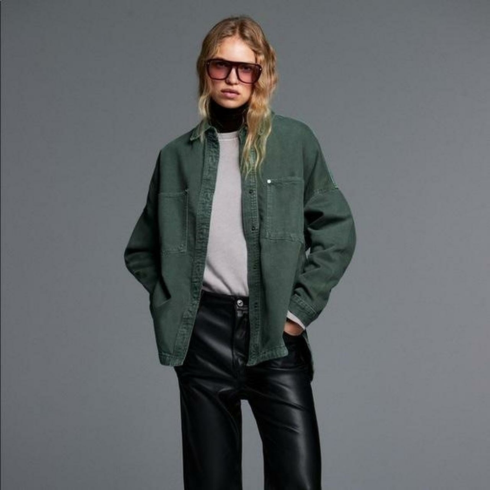 Zara Light Green Jacket